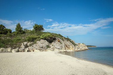 Yunanistan 'ın güzel denizi kıyılarda