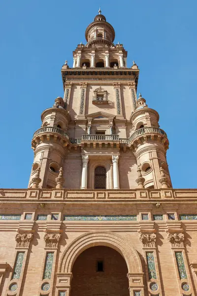 Architektur Spanischen Platz Sevilla Spanien — Stockfoto