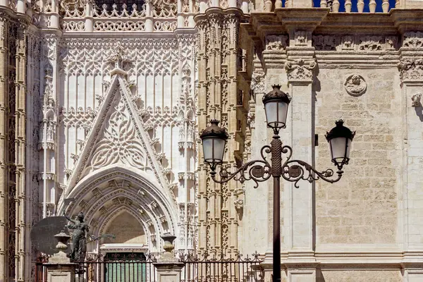 Außenarchitektur Der Kathedrale Sevilla Spanien — Stockfoto