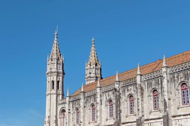 Lizbon 'daki Jernimos Manastırı' nın dış mimarisi