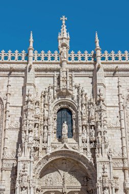 Lizbon 'daki Jernimos Manastırı' nın dış mimarisi