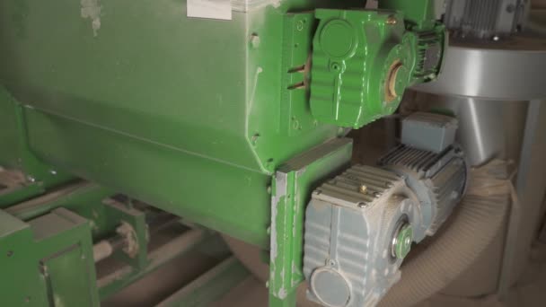 Video Demostración Una Máquina Briquetas Trabajo Producción Briquetas Aserrín Comprimido — Vídeos de Stock