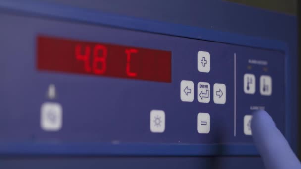 Panou Control Temperaturii Cuptorului Bucătărie Termometru Aragaz Cuptor Lucru Magazin — Videoclip de stoc