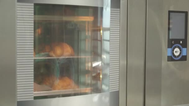 Boulanger Expert Ouvre Four Chauffage Professionnel Sort Plateau Avec Des — Video