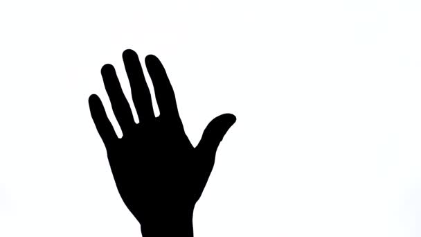 Ілюстрація Жесту Схрещених Пальців Надія Тривога Концепція Удачі Крупним Планом — стокове відео