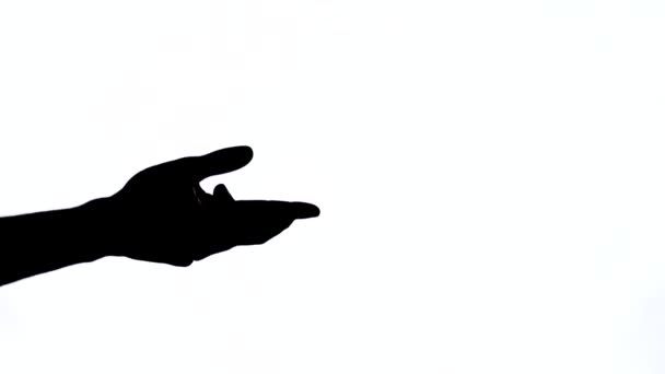 Närbild Människans Hand Som Visar Gest Som Symboliserar Förvirring Tvivel — Stockvideo