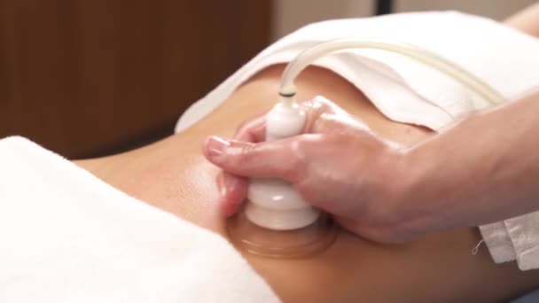 Dispositivo Massaggio Sottovuoto Trattamento Correzione Del Corpo Anticellulite Perdita Peso — Video Stock