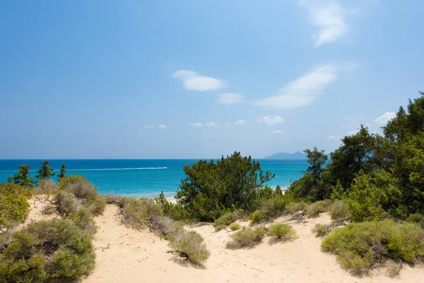 Playa Exótica Como Parte Playa Paradisíaca Costa Sur Isla Kos — Foto de Stock