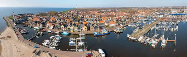 Panorama Tradycyjnego Miasta Urk Ijsselmeer Holandii — Zdjęcie stockowe