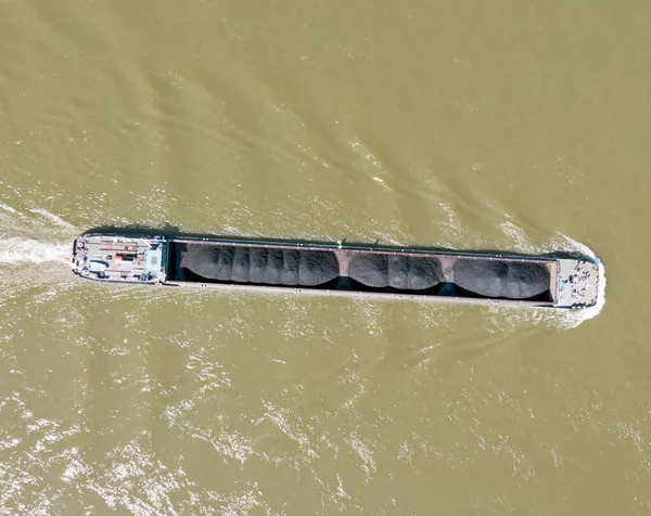 Cea Mai Mare Lovitură Aeriană Navă Marfă Din Portul Rotterdam — Fotografie, imagine de stoc