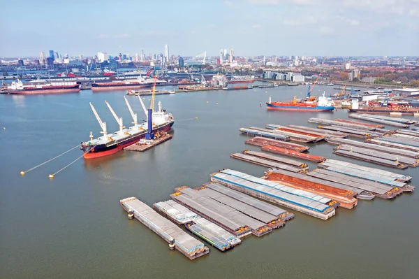 Hollanda Daki Rotterdam Limanındaki Sanayi Havacılığı — Stok fotoğraf