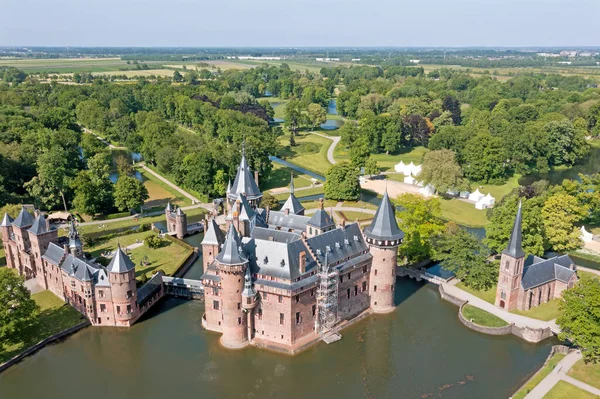 オランダのハア城からの空中 — ストック写真