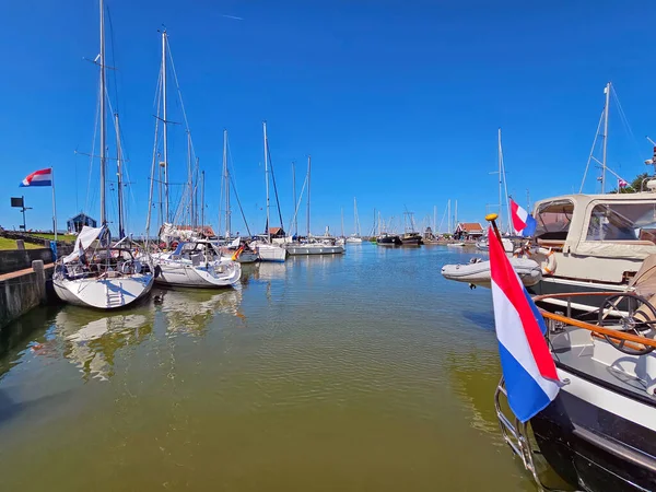 Haven Van Hindeloopen Een Mooie Zomerdag Nederland — Stockfoto