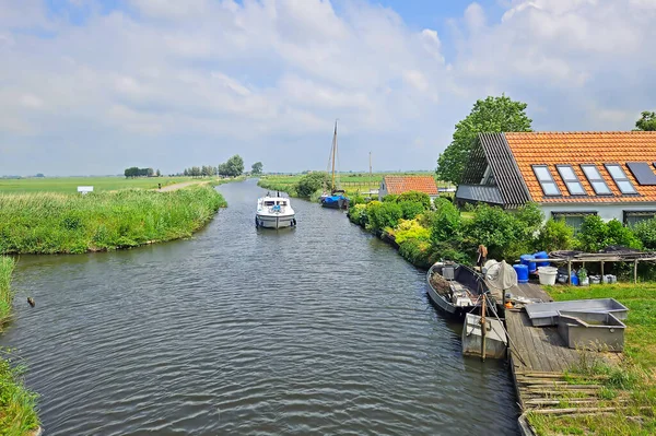 Cruising Vacation Countryside Friesland Netherlands — Stock Photo, Image