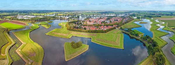 Aerial Panorama Traditional City Heusden Noord Brabant Netherlands — Stock Photo, Image