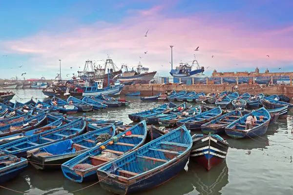 Port Essaouira Morocco Sunset Africa — Stock Photo, Image