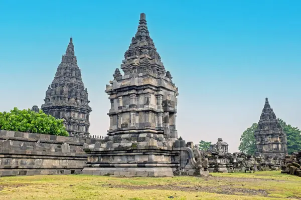 Prambanan Candi Rara Jonggrang Templo Hindu Composto Java Indonésia Fotos De Bancos De Imagens