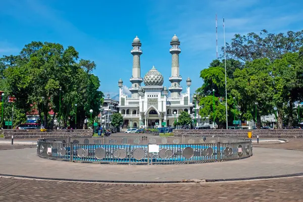 Мечеть Масджид Agung Malang Malang Java Індонезія Ліцензійні Стокові Зображення