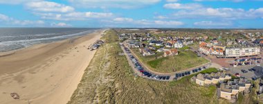 Hollanda 'daki Bergen aan Zee' den Panorama