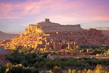 Ait-Ben-Haddou 'da Kasbah, Marokko