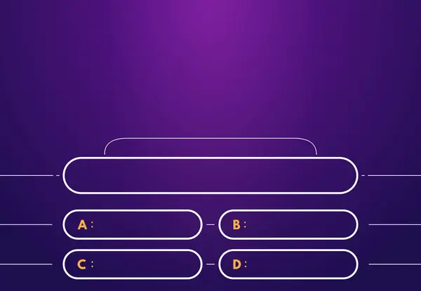 问答模板 电视里的问答游戏 蓝色和粉色的明亮背景 知识测试的四个答案 图库矢量图片