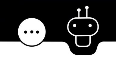 AI, KI Chatbot, Typing, Landscape Mov Alpha: Minimal AI, KI chatbot loop animation with animated typing indicator on transparent background. Great for messaging apps, feedback systems, user response cues and conversational interface motion design.