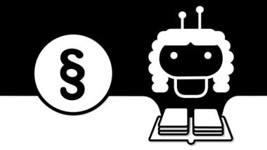 Kontrol işareti ve haçla değerlendiren sevimli bir yapay zeka sohbet robotunun kusursuz döngü animasyonu. Şeffaf arka plan. Karar, onay / ret, UI geribildirim veya dijital asistanlar için ideal.