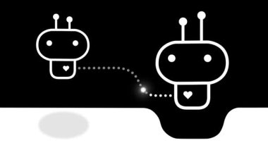 Yapay zeka, KI Chatbot, Dijital Doğum, Peyzaj MP4: Sembolik dijital doğumu gösteren sevimli yapay zeka chatbot döngüsü animasyonu. Yenilik, teknoloji, ebeveynlik, duygusal yapay zeka veya geleceğe odaklı UX hikaye anlatımı gibi konular için ideal.