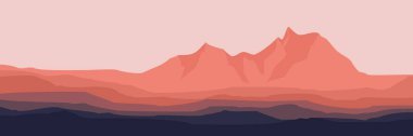 dağ manzarası, soyut arkaplan, vektör illüstrasyonu