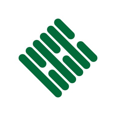 Beyaz bayrağın yeşil ve beyaz arkaplanının vektör çizimi