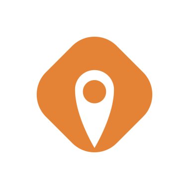 Harita lokasyon vektör simgesi. harita işaretleyici sembolü