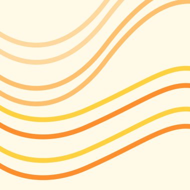 turuncu soyut arkaplan, dalgalı çizgiler ve çizgiler