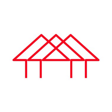 ev simgesi vektör illüstrasyonu