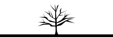 Bir ağacın silueti.