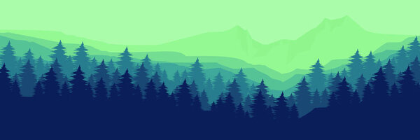 forest trees in the mountains