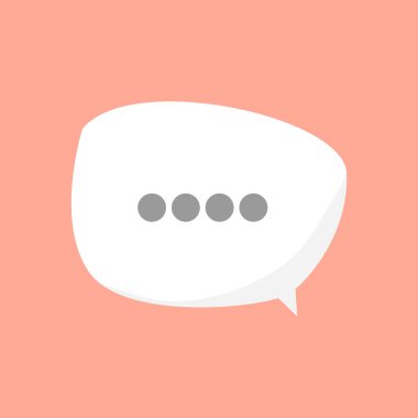 Sohbet simgesi vektör illüstrasyonu