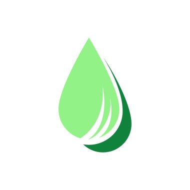 su damlası logo tasarım şablonu vektörü