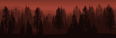 abstract background with trees and mountains