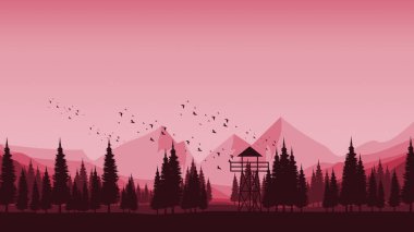 Dağlı güzel bir manzara.