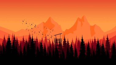 Gün için bir arkaplan vektör illüstrasyonu.