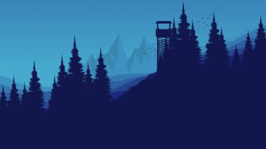 Orman gecenin içinde