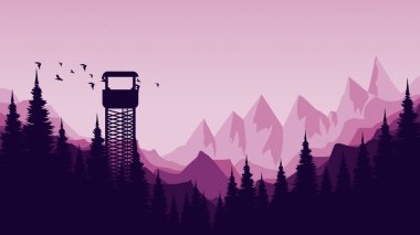 Ormanlı dağ manzarası