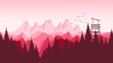 soyut dağ manzarası arka planı