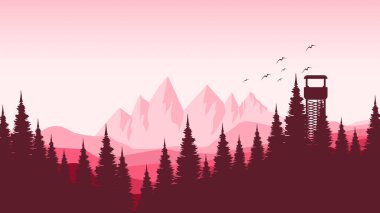 Kış mevsiminde orman