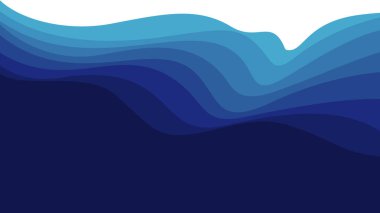 mavi soyut dalga arka plan vektör illüstrasyon