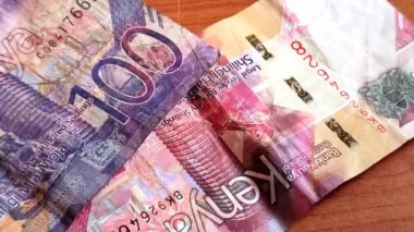 Kenya Bank notlarının yana kaydırma görüntüsü