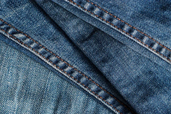 Old Grunge Blue Jeans Texture Background — 스톡 사진