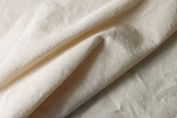 White Calico Fabric Cloth Background Texture — Stock Photo, Image