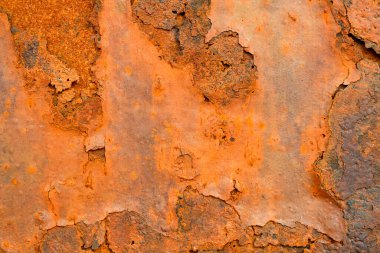 İç dekorasyon ve endüstriyel yapı tasarımı için grunge paslı metal dokusu arka planı