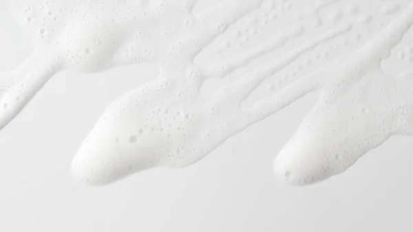 Abstrakter Hintergrund Mit Weißer Seifenschaumtextur Shampoo Schaum Mit Blasen — Stockfoto